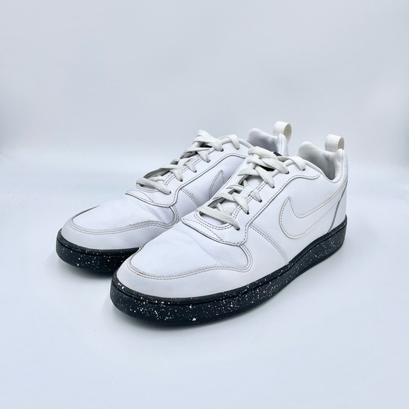 Nike Court Borough Low SE White Black Leather Trainer 916760-100 Men’s size 9.5 - Picture 4 of 12